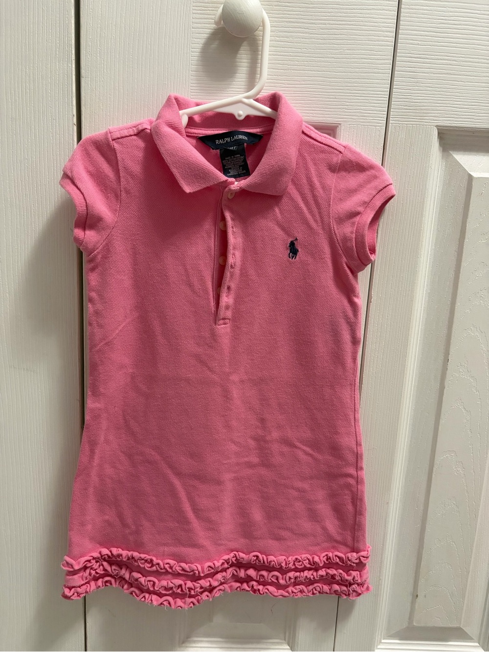Ralph Lauren Pink Polo Dress with Embroidered Logo